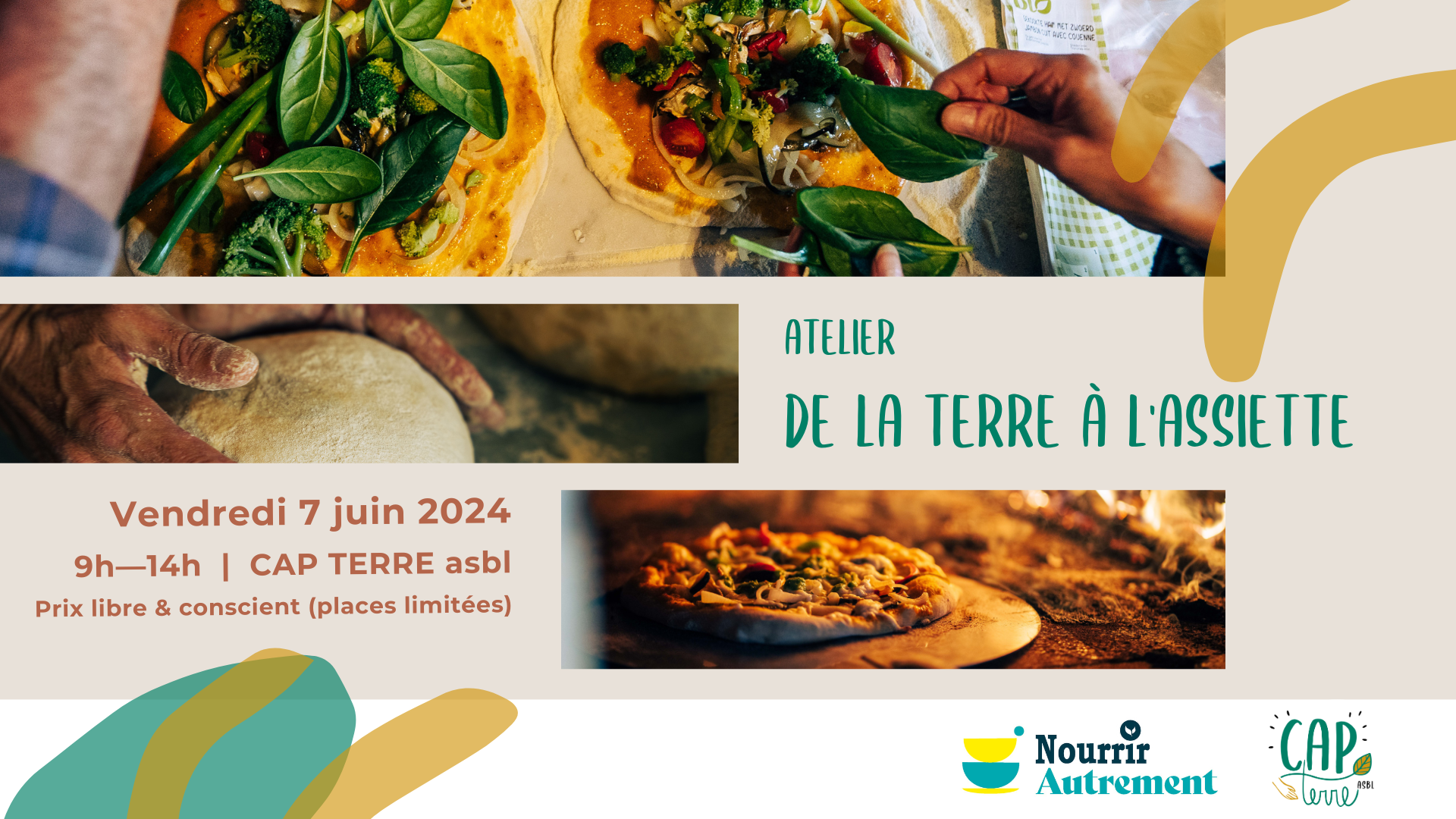 Atelier pizza «De la terre à l’assiette» – Nourrir Autrement 2024 [COMPLET]