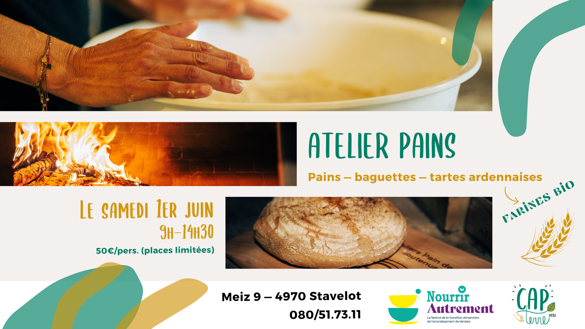 Prochain atelier pain le 1er juin [COMPLET]